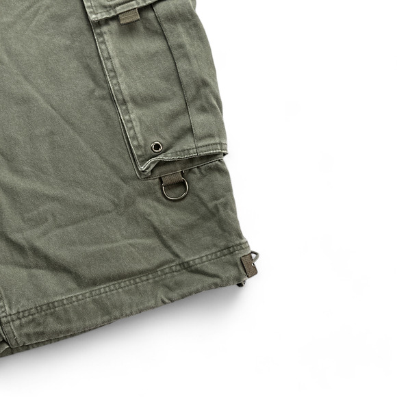 Vintage MT:2 Cargo Shorts Mens 27 Green Military Raver Baggy Parachute 90s - Picture 7 of 10